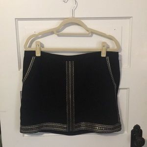 Madewell embroidered mini skirt